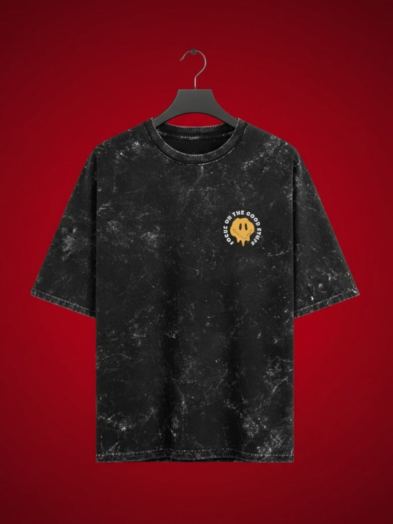 Luixs Man Graphic Printed Drop Shoulder Oversized T-shirt