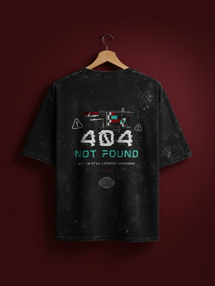 Luixs Premium Typography Printed Round Neck Cotton Oversized T-shirt