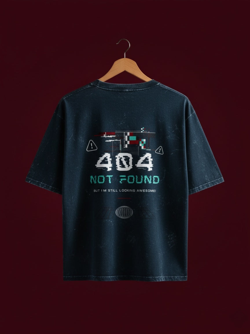 Luixs Unisex Premium Typography Printed Round Neck Cotton Oversized T-shirt